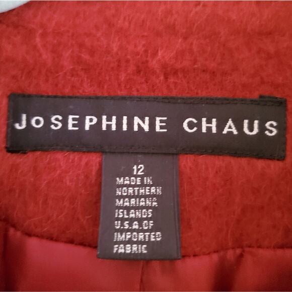 NWOT Josephine Chaus Burnt Orange Mohair Jacket, Sz 12 - Picture 4 of 8